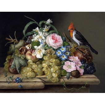 РЕПРОДУКЦИИ НА КАРТИНИ Натюрморт с цветя - 2 (1830)